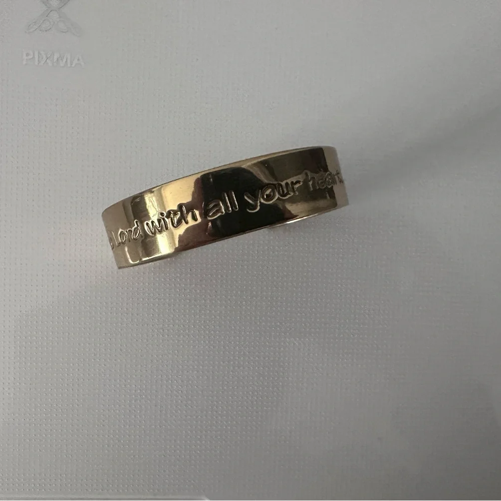 Gold Rustic Cuff - Picture 3 of 5